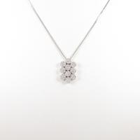 K18WG ダイヤモンドネックレス