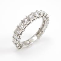 PT ハーフエタニティ ダイヤモンドピンキーリング