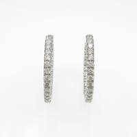 K18WG ダイヤモンドピアス