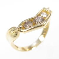 K18YG ダイヤモンドリング