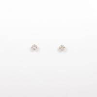 【リメイク】K18YG ソリティア ダイヤモンドピアス