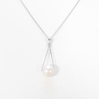 K18WG アコヤパールネックレス