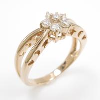 ポンテヴェキオ フラワー ダイヤモンドリング