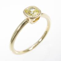 ティファニー ビゼット リング 0．39ct・FVY・VS1・クッションカット