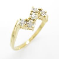 K18YG ダイヤモンドリング