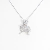 K18WG ダイヤモンドネックレス