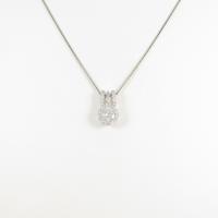 【新品】プラチナダイヤモンドネックレス 0．278ct・F・SI2・GOOD