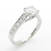 プラチナダイヤモンドリング 0．536ct・D・VS2・3EXT H＆C