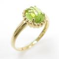 K18YG ペリドットリング