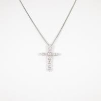 PT クロス ダイヤモンドネックレス