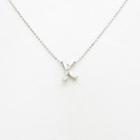 K18WG ダイヤモンドネックレス