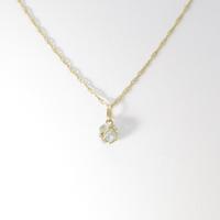 K18YG アクアマリンネックレス