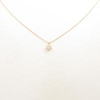 K18YG ソリティア ダイヤモンドネックレス