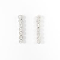 K18WG 2WAY ダイヤモンドピアス