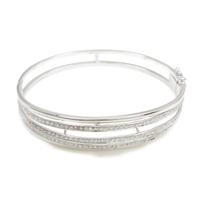 K18WG ダイヤモンドバングル