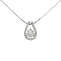 【新品】プラチナダイヤモンドネックレス 0．430ct・F・SI2・GOOD