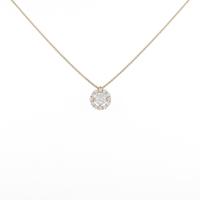 【新品】K18YG ダイヤモンドネックレス 0．261ct・G・SI2・VG5％引き
