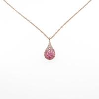750PG ピンクサファイヤネックレス10％引き