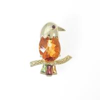 ポンテヴェキオ バード シトリンブローチ