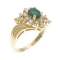 750YG エメラルドリング