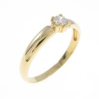 K18YG ソリティア ダイヤモンドリング