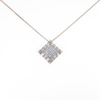 K18PG ダイヤモンドネックレス