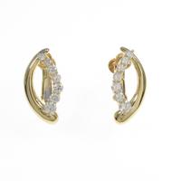 K18YG ダイヤモンドイヤリング