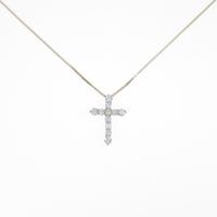 モニッケンダム クロス ダイヤモンドネックレス