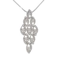 K18WG ダイヤモンドネックレス