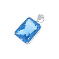 K18WG ブルートパーズペンダント