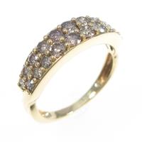 K18YG ダイヤモンドリング