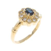 K18YG サファイヤリング