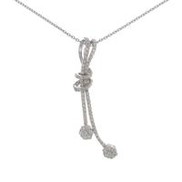 K18WG ダイヤモンドネックレス