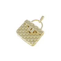 K18YG バッグ ダイヤモンドペンダント