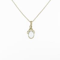 K18YG ブルートパーズネックレス