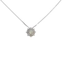 K18WG ダイヤモンドネックレス