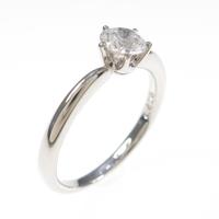 プラチナダイヤモンドリング 0．408ct・D・VS1・EXT H＆C