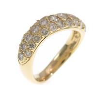 K18YG パヴェ ダイヤモンドリング