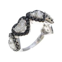 750WG／750BG ハート ダイヤモンドリング