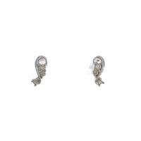 K18WG ダイヤモンドピアス