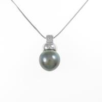 K18WG クロチョウパールネックレス