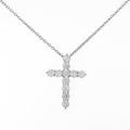 PT クロス ダイヤモンドネックレス
