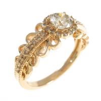 K18PG ダイヤモンドリング