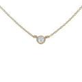 ティファニー バイザヤード ネックレス 0．19ct・E・VS2・3EXT