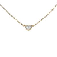 ティファニー バイザヤード ネックレス 0．19ct・E・VS2・3EXT