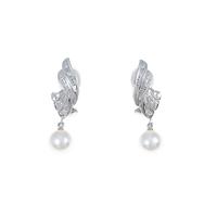 K14WG アコヤパールイヤリング