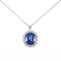 【リメイク】PT サファイヤネックレス