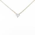 K18YG ダイヤモンドネックレス 0．345ct・E・SI1・ハートシェイプ5％引き