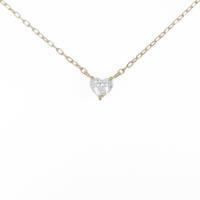 K18YG ダイヤモンドネックレス 0．345ct・E・SI1・ハートシェイプ5％引き