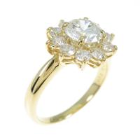 【リメイク】K18YG ダイヤモンドリング 1．020ct・H・VS2・VG